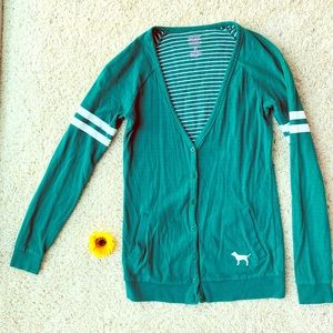 Pink VS University of Miami Cardigan